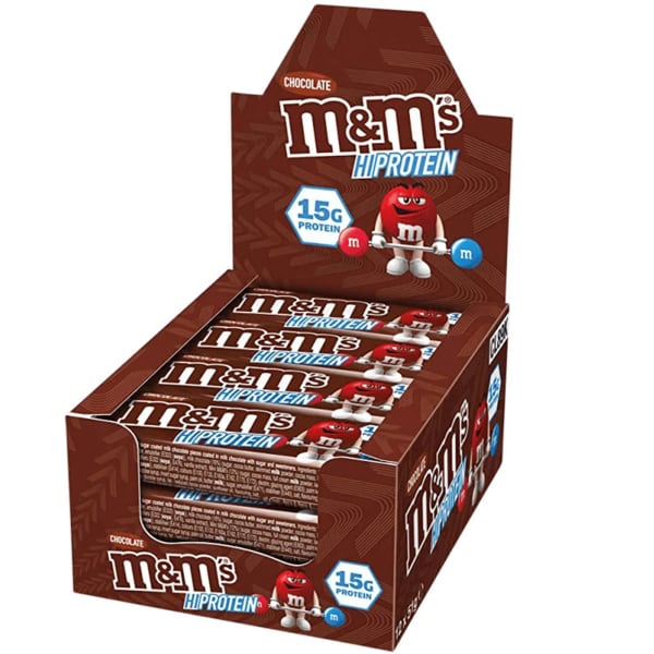 Barres énergétiques MARS PROTEIN M&M'S PROTEIN CHOCOLATE BAR X12 UNICOLORE