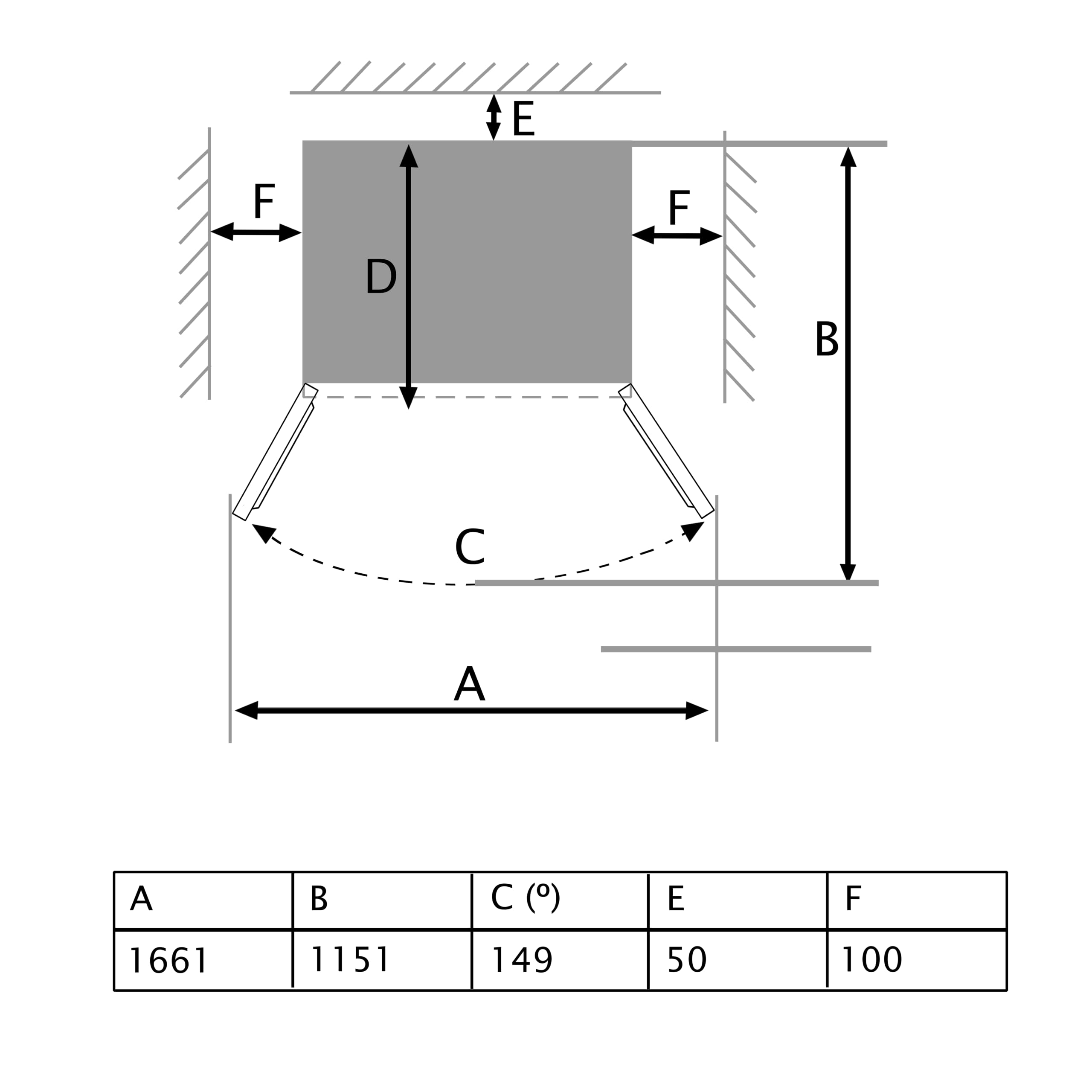 Cecotec Réfrigérateur 3 Portes Bolero CoolMarket TDW 548 Black Glass E, Classe E, 548L, Design T Door, Compresseur Inverter Plus, Total No Frost, Meta