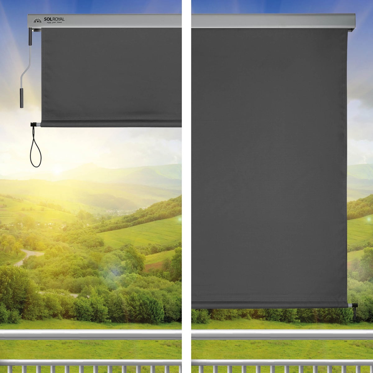 Sol Royal SolVision MS5 Verticale Zonwering 1,6x2,5m Antraciet