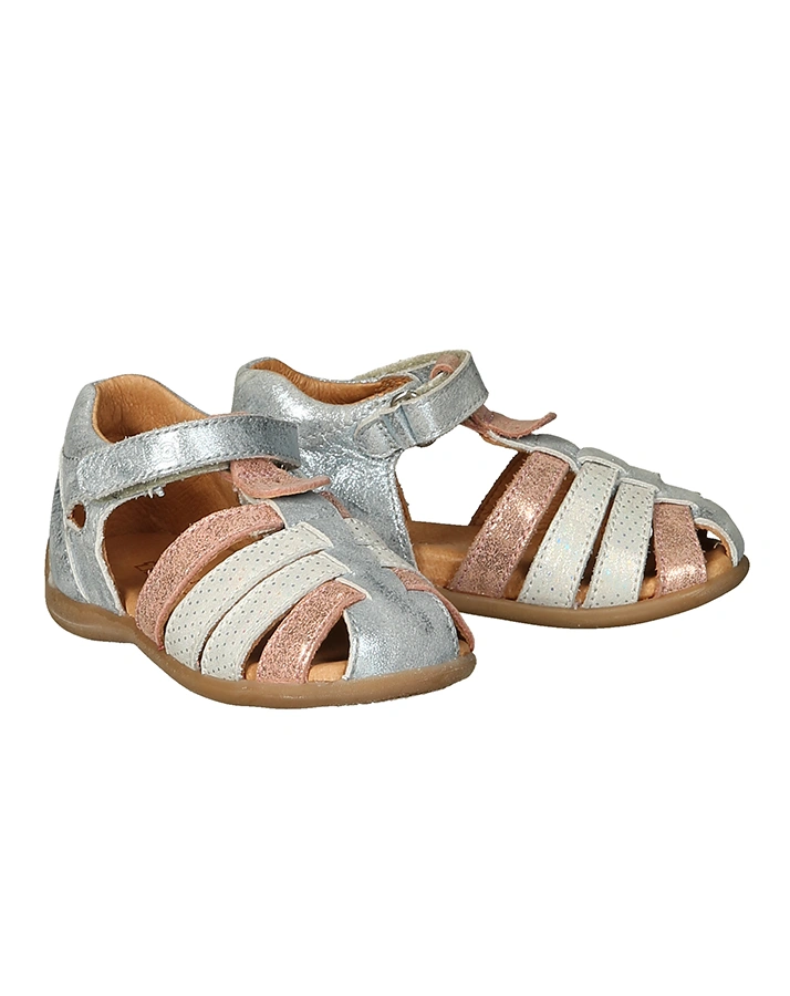 Lauflern-Sandalen CARTE MULTI GIRLY mit Zehenschutz in ice/bunt