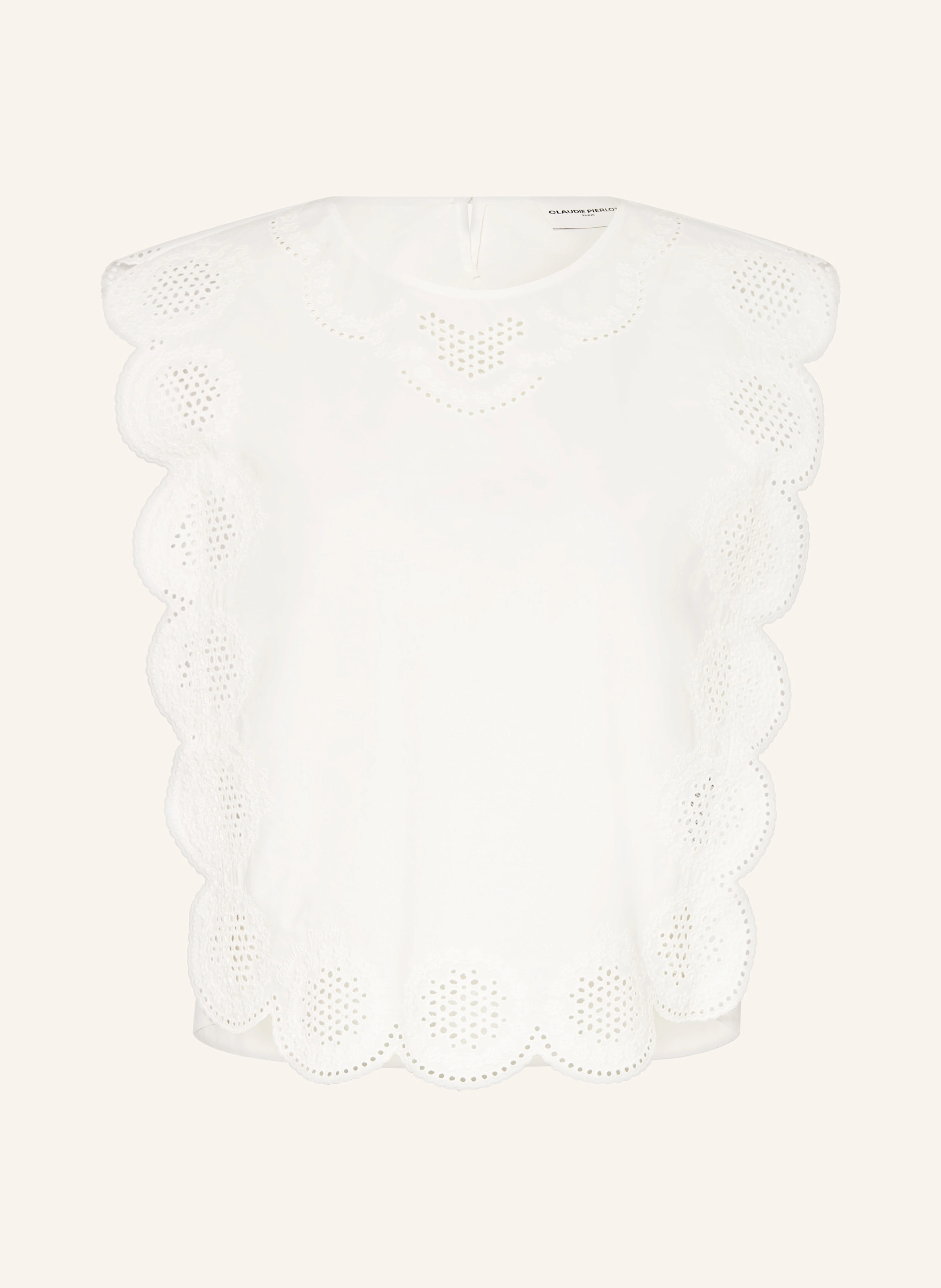CLAUDIE PIERLOT Blusentop mit Lochspitze