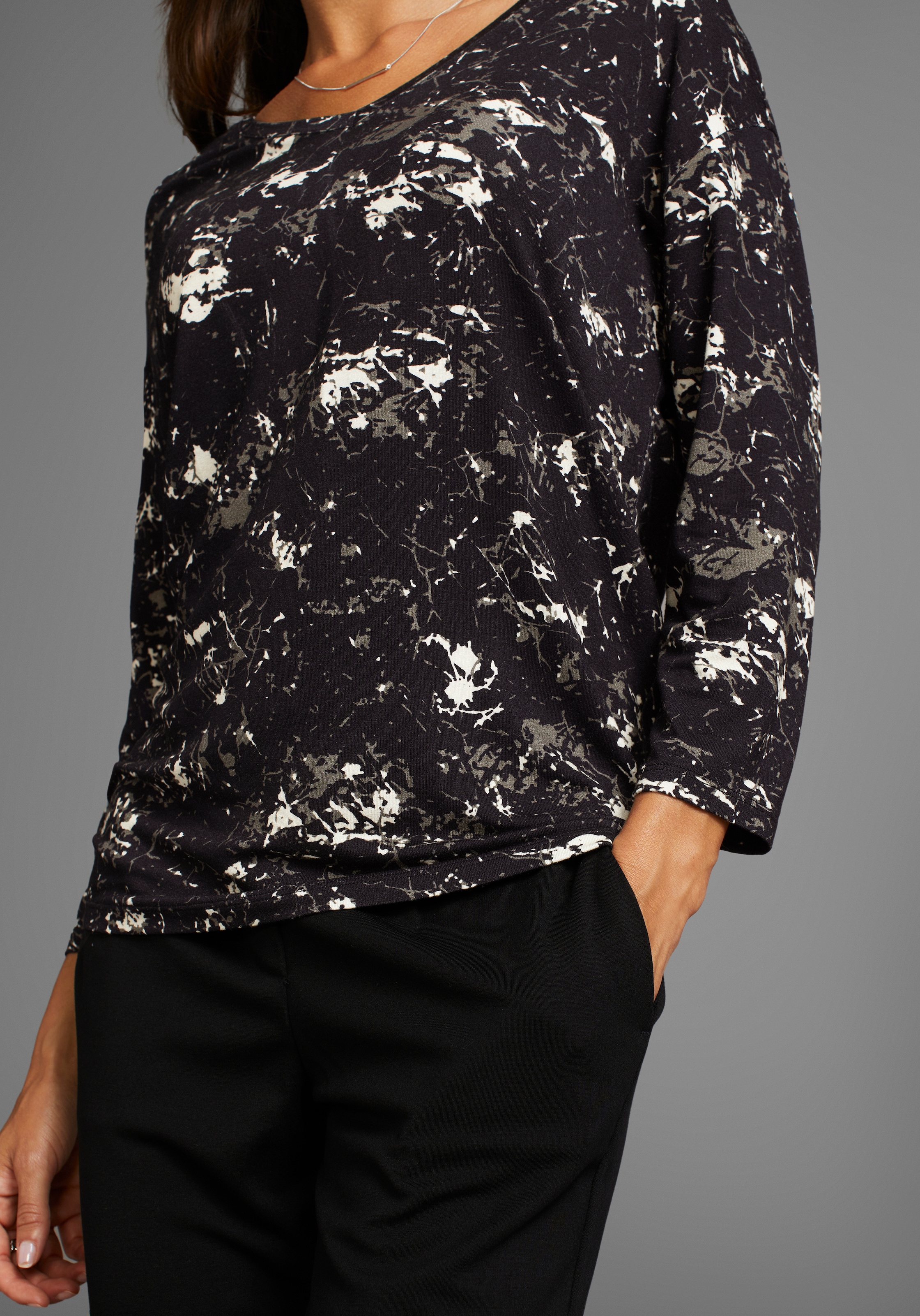 Laura Scott 3/4-Arm-Shirt lässige Passform  und elegante Printvarianten