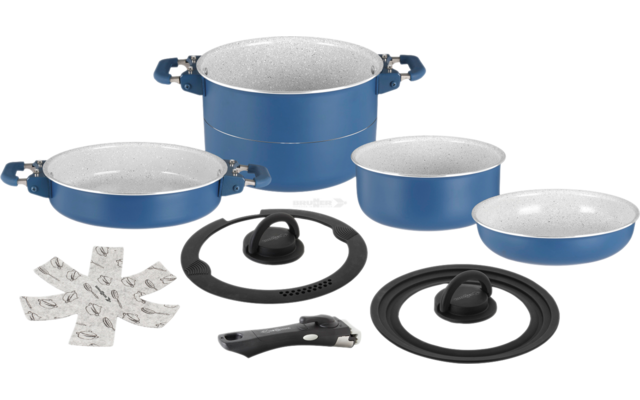 Brunner Carezza Magnetogrip 7+1 Kochtopfset mit Vacublock 8-tlg.