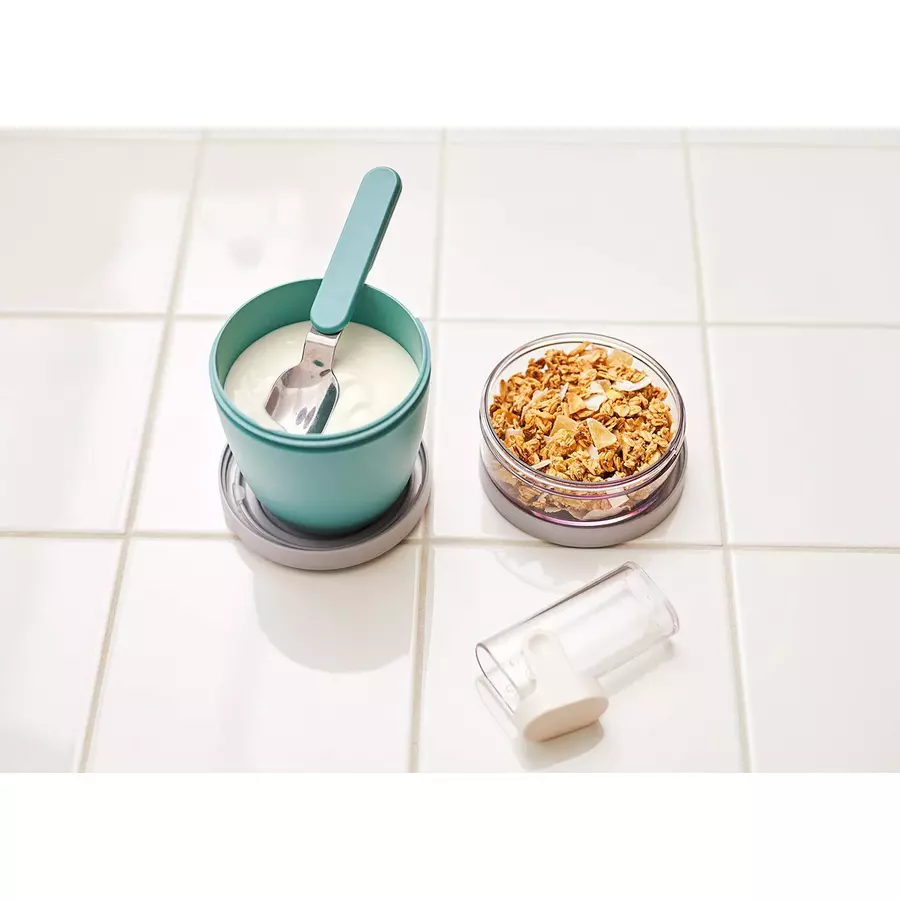 Mepal Thermo-Lunchpot + Faltbarer Löffel Ellipse 500 + 200 ml silber