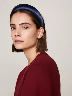 Faixa de cabelo Essential Chic com monograma TH
