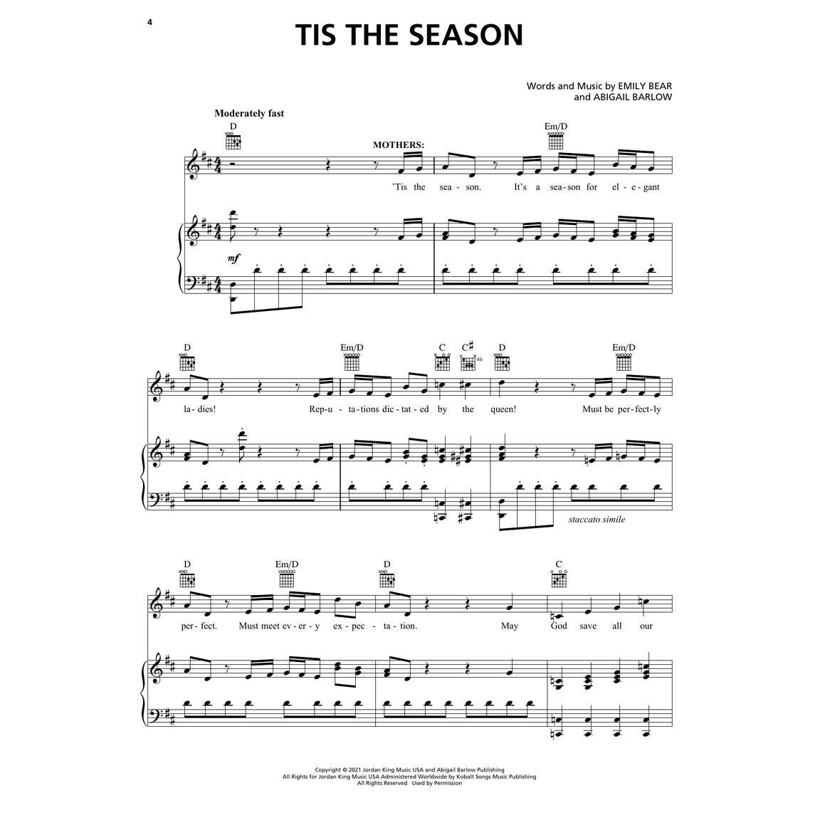 Hal Leonard Bridgerton The Unofficial Musical voor piano, zang en gitaar