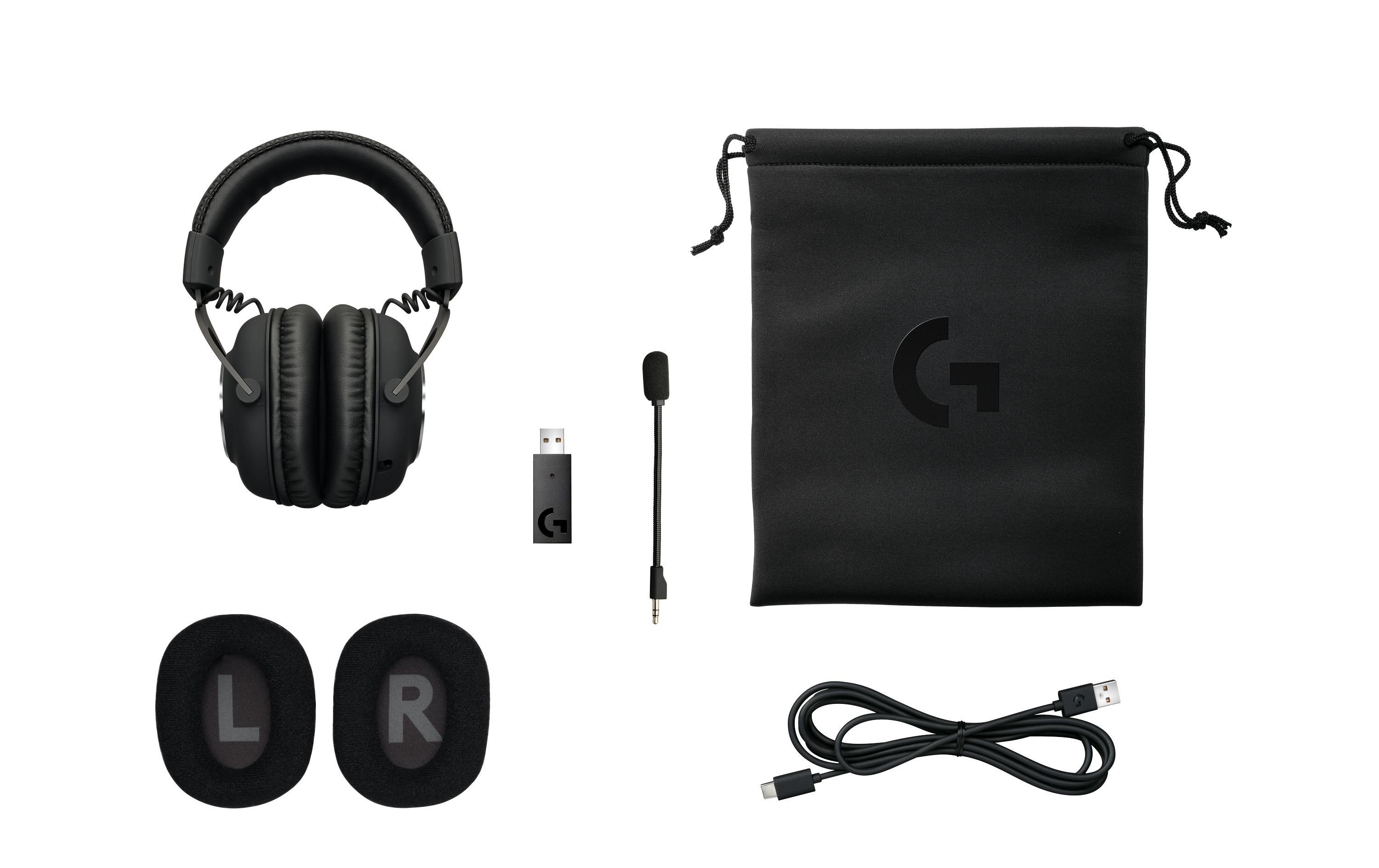 Headset G Pro X Wireless Lightspeed Gaming Schwarz<br>Kabelloses Over-Ear-Headset mit Surround-Sound