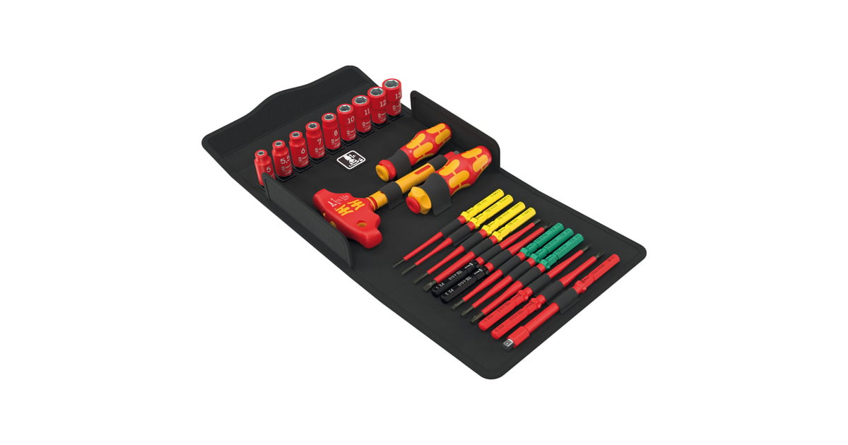 WeraKraftform Kompakt VDE 24 allround set 1 schroevendraaier  (Geel/rood, 25-delig)