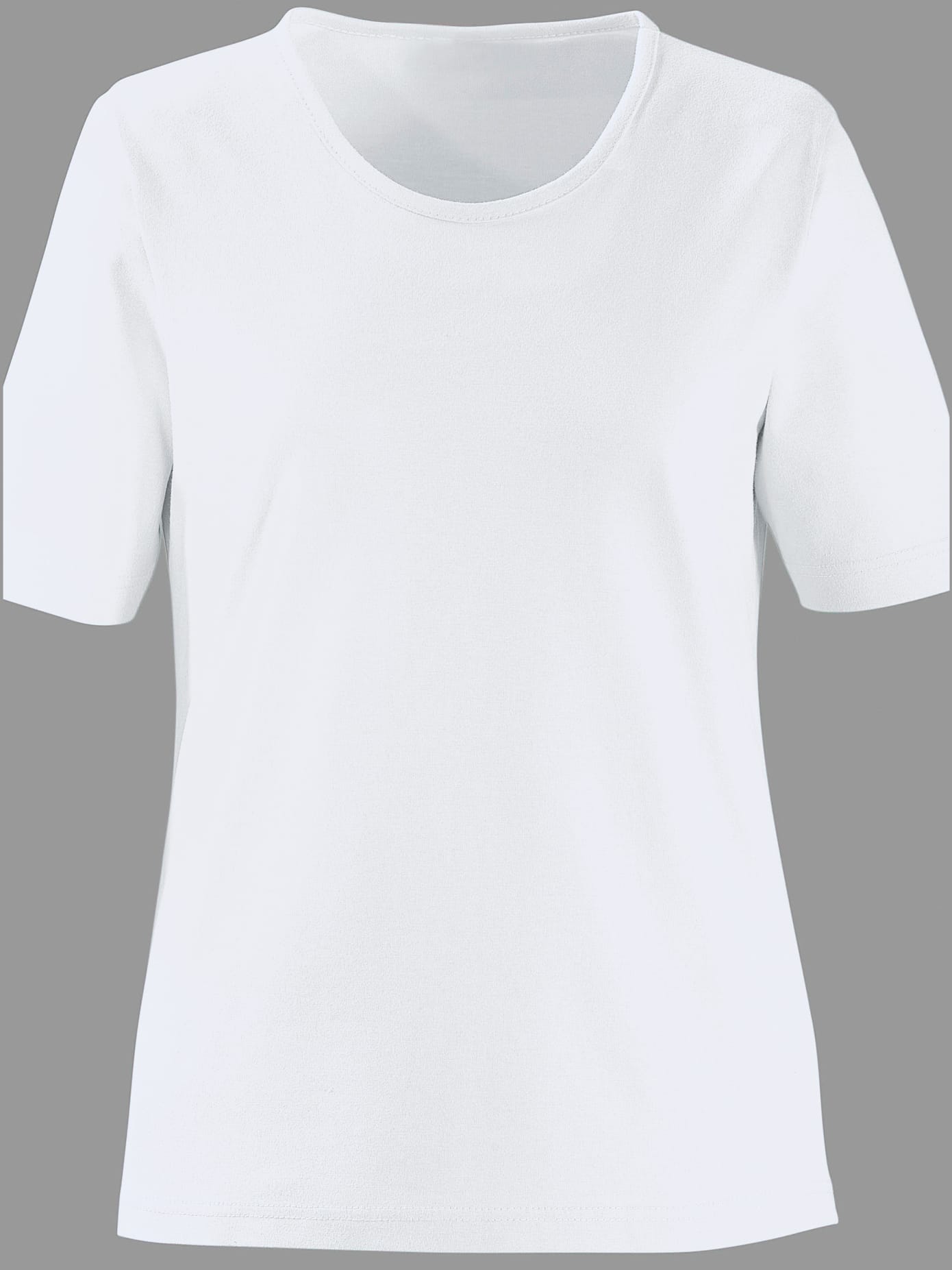 T-shirt à encolure ronde pur coton