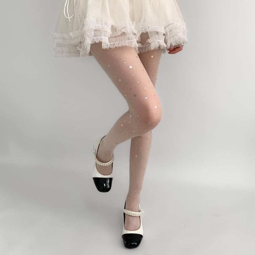 Desperim - Star Print Sheer Panty's