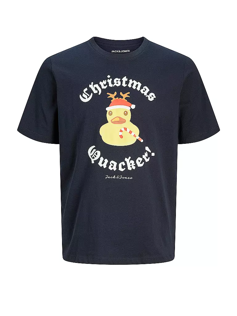 JACK & JONES T-Shirt JJXMAS dunkelblau