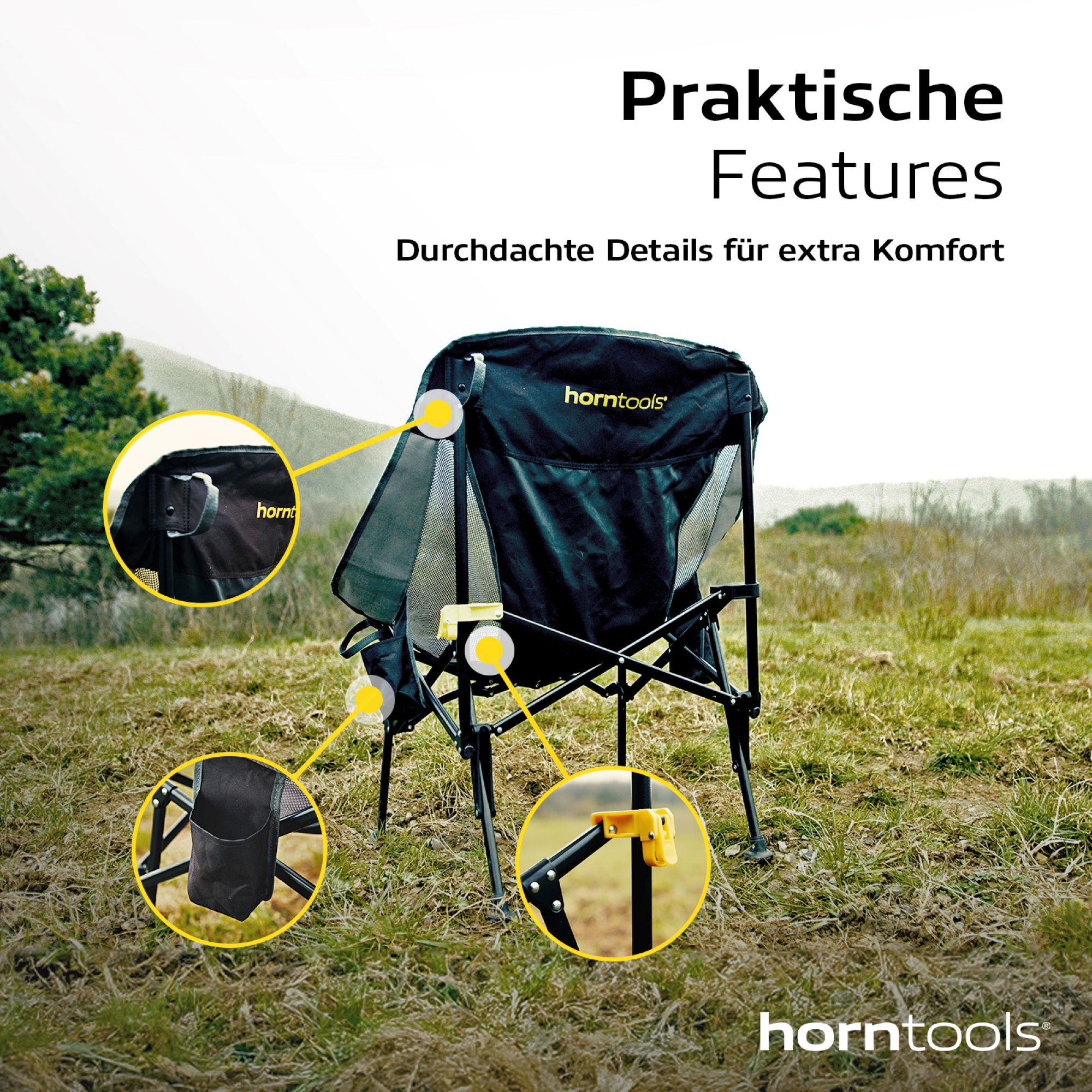 Horntools vouwstoel