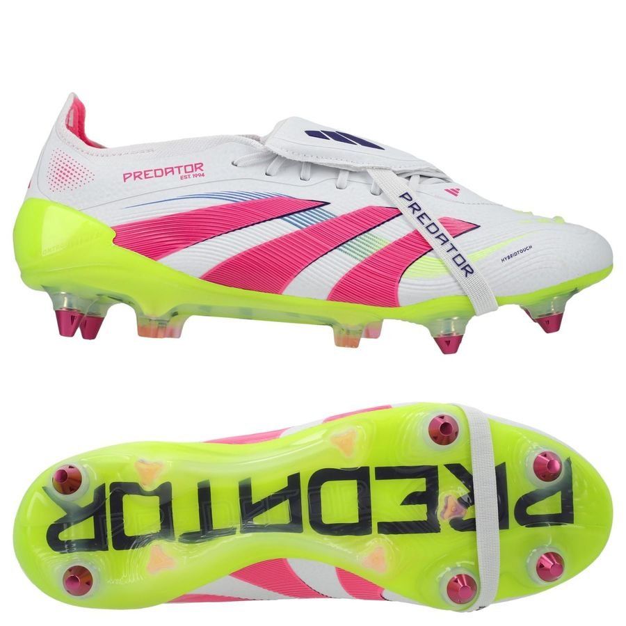 adidas Predator Elite Fold-over Tongue SG Celestial Victory - Blanc/Lucid Pink/Lucid Lemon
