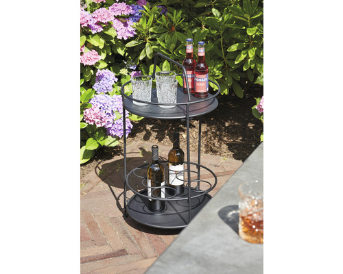 Siena Garden Siero bistrotafel Ø 42 x 74 cm zwart