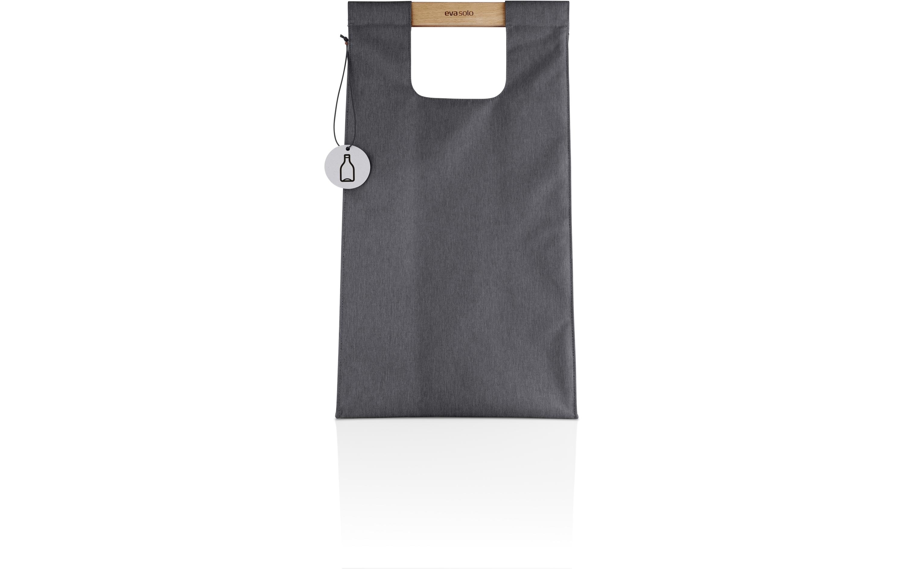 Recyclingtasche 28 l, DunkelgrauRecyclingtasche mit Anhänger