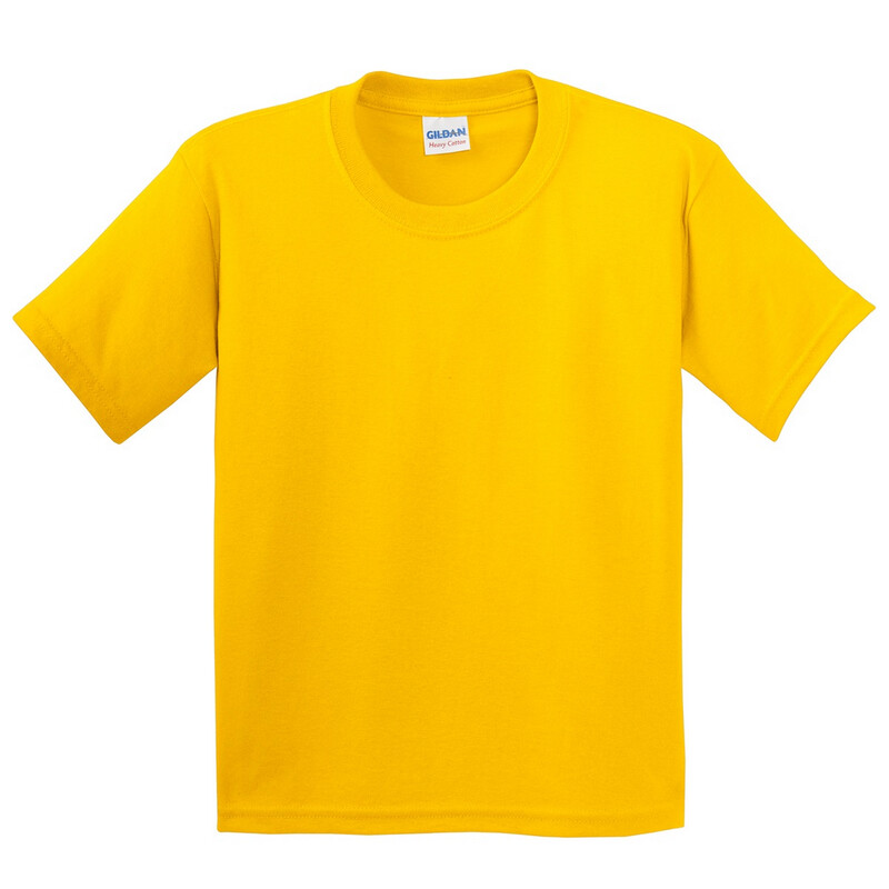 Short Manga Básica Camiseta Con Algodón Grueso Gildan