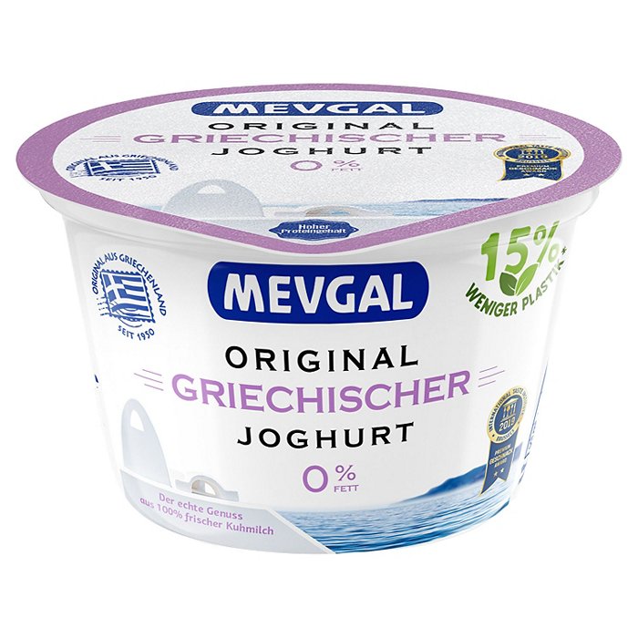 MEVGAL Original Griechischer Joghurt 200 g, 0 % Fett