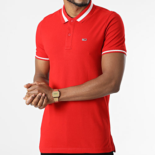 Polo Manches Courtes Tipped Stretch 2220 Rouge