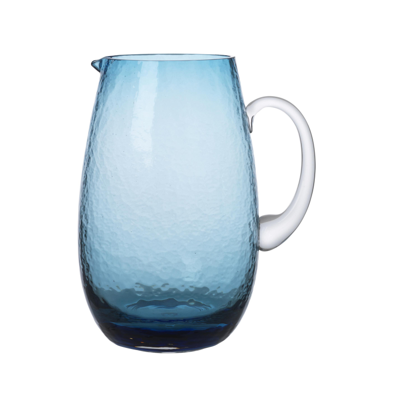 Broste Copenhagen Hammered karaf 2L blauw