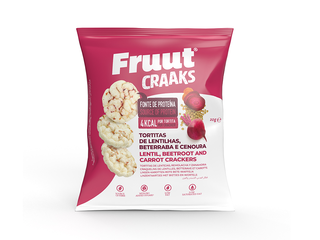SNACK FRUUT CRAAKS LENTILHA BETERRABA CENOURA 20G
