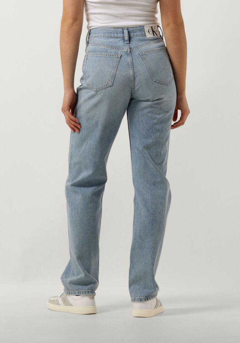 CALVIN KLEIN blauwe calvin klein straight leg jeans high rise straight