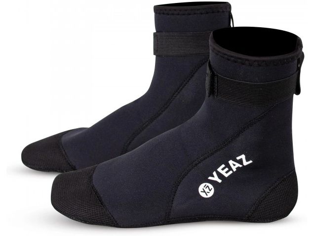 YEAZ Neosock High Pro Neoprene Socks Schwarz, 36-37 Neoprensocken zum Wärmeausgleich bei Wassersportaktivitäten