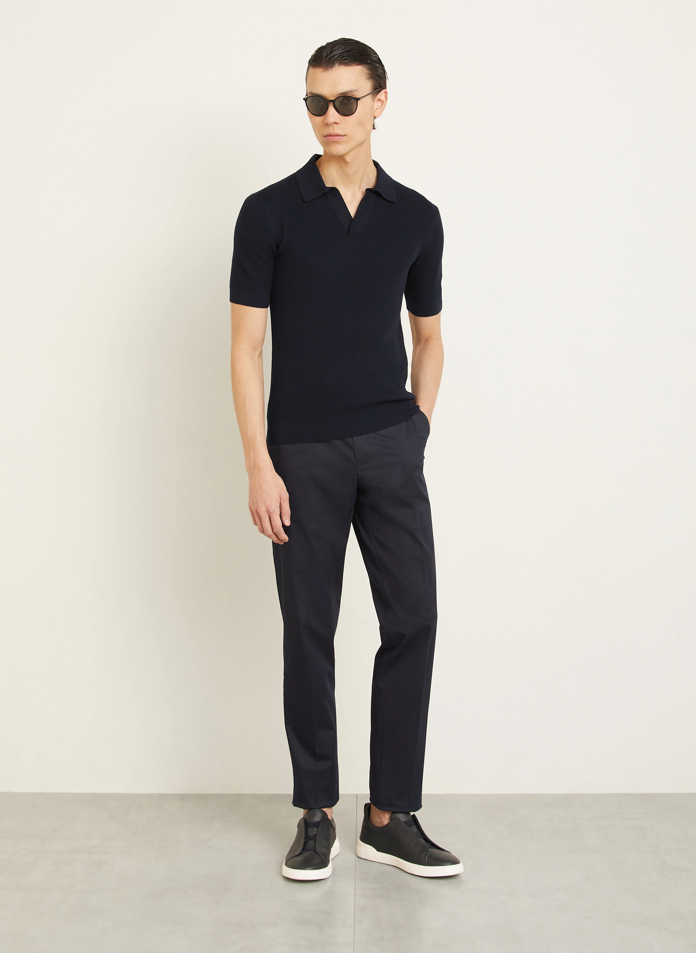 ZEGNA Strick-Poloshirt