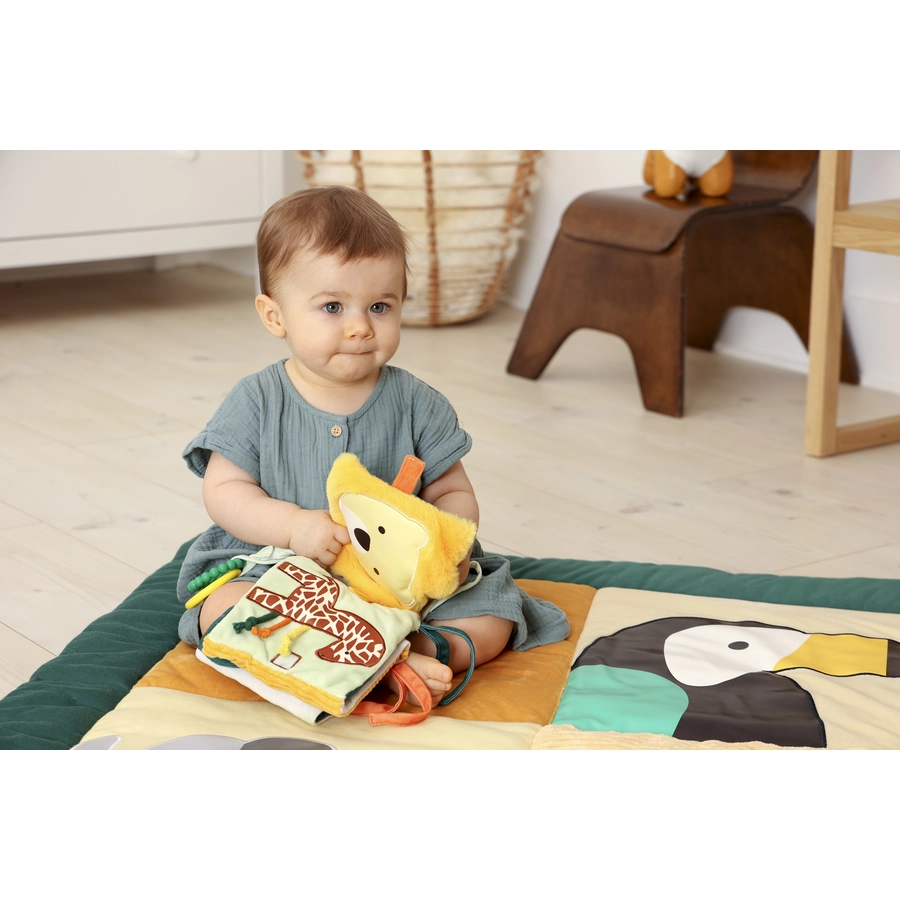 Little Big Friends Weiches Aktivitätsbuch 2 in 1 - Dschungel