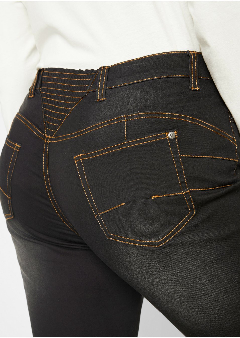 Jean thermo avec effet push-up et taille confortable, Straight