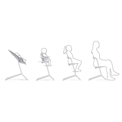 Chaise haute LEMO 3en1 SET All White - CYBEX