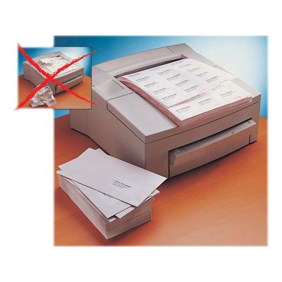 Avery - 2400 Étiquettes adresse blanches - 63,5 x 33,9 mm - Impression laser - réf L7159-100