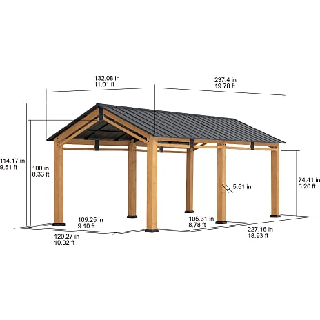 Carport diran - 336cm x 603cm