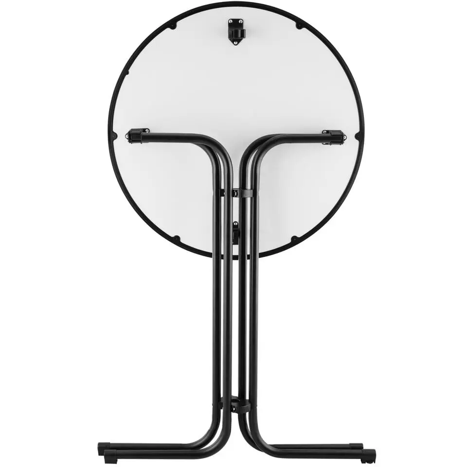 tectake Statafel Eren inklapbaar met hoes 90x110cm, Zwart