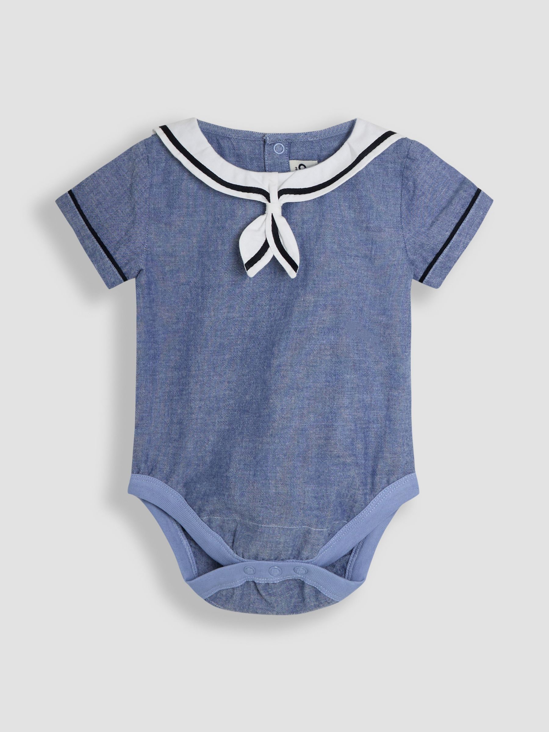 JoJo Maman Bébé 100% katoenen matrozenkraag body & shorts Set 2 -delig