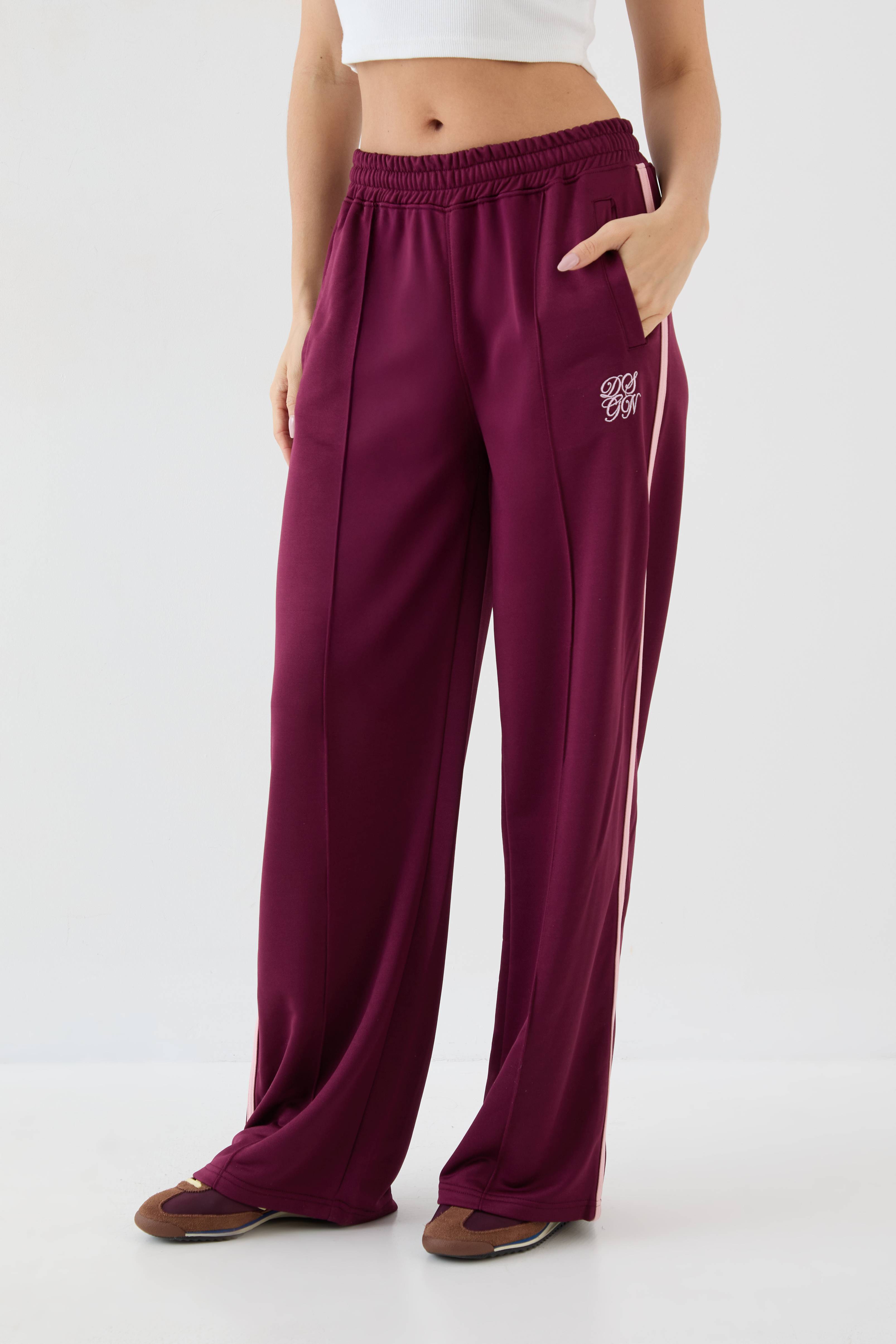 DSGN Studio Jogging Tricot Contrasté Jambe Droite
