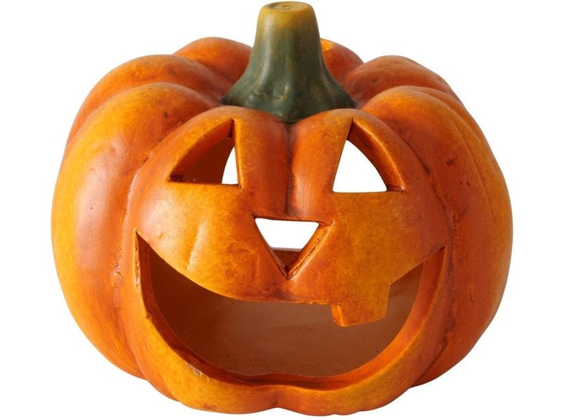 Boltze Teelichthalter Zucca Keramik, 10 x 13.5 cm Thematisch dekorativer Kerzenleuchter
