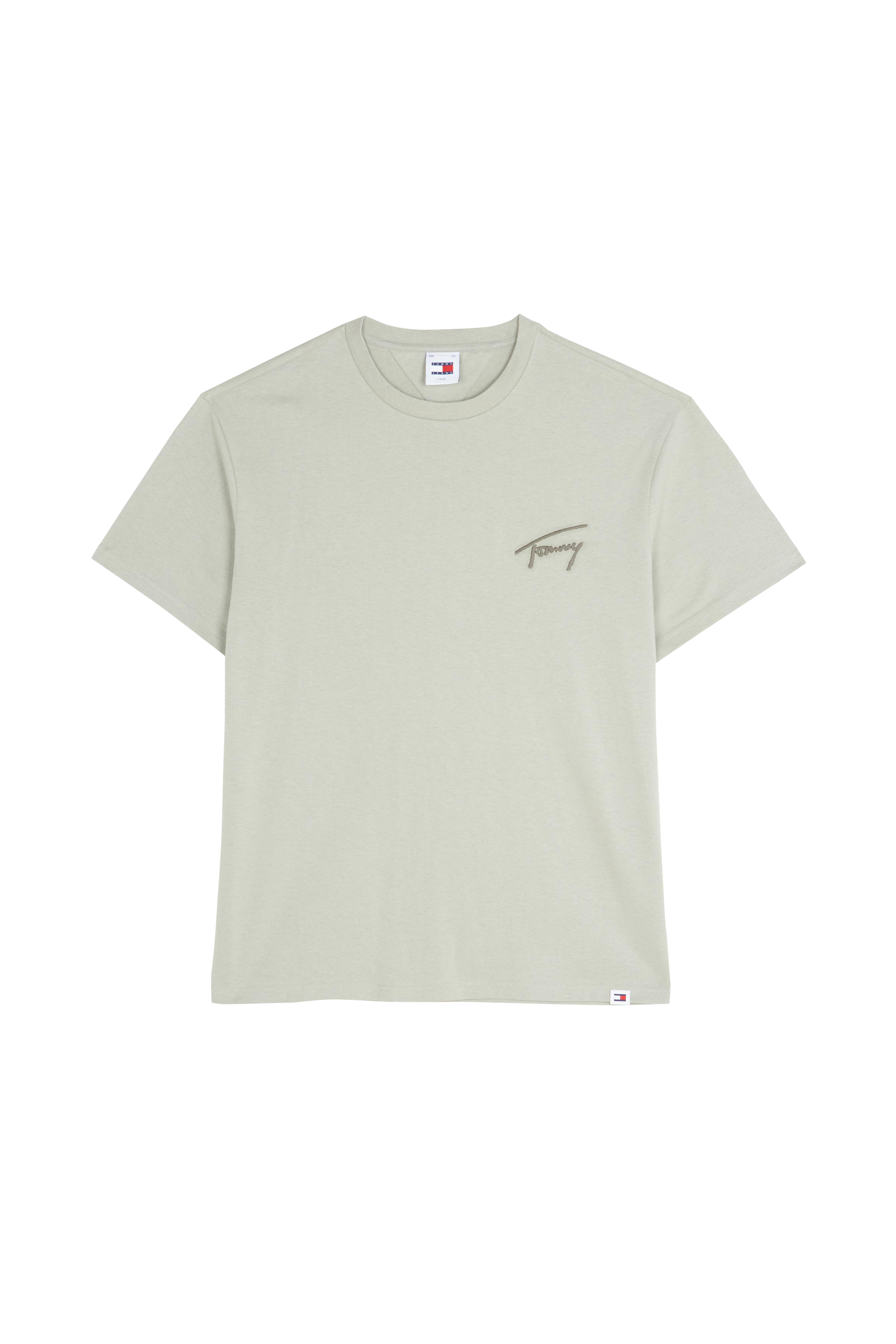 TOMMY JEANS T-shirt TJM REG SIGNATURE TE Vert