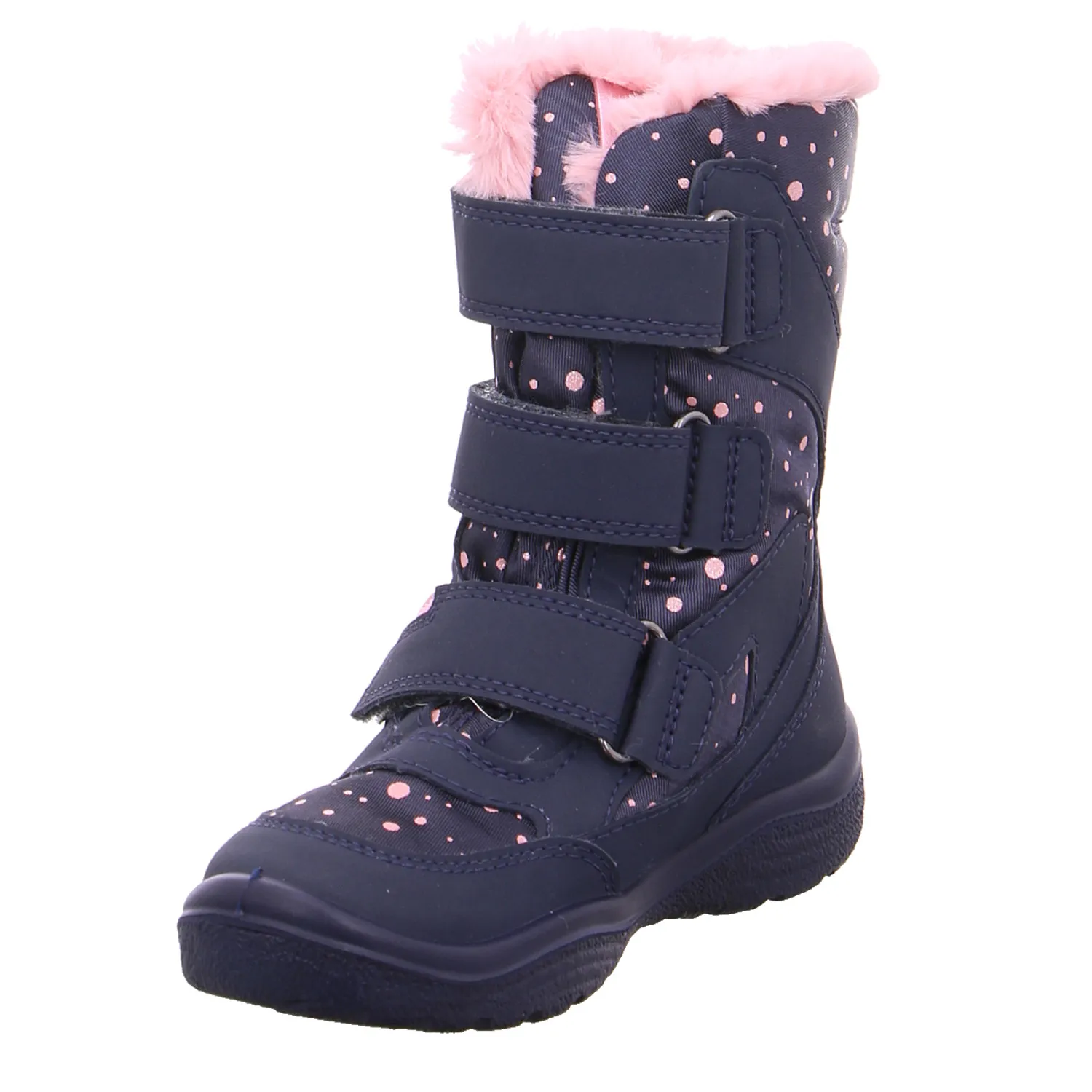 SUPERFIT Mädchen-Snowboot Membrane Blau Textil  Winterstiefel