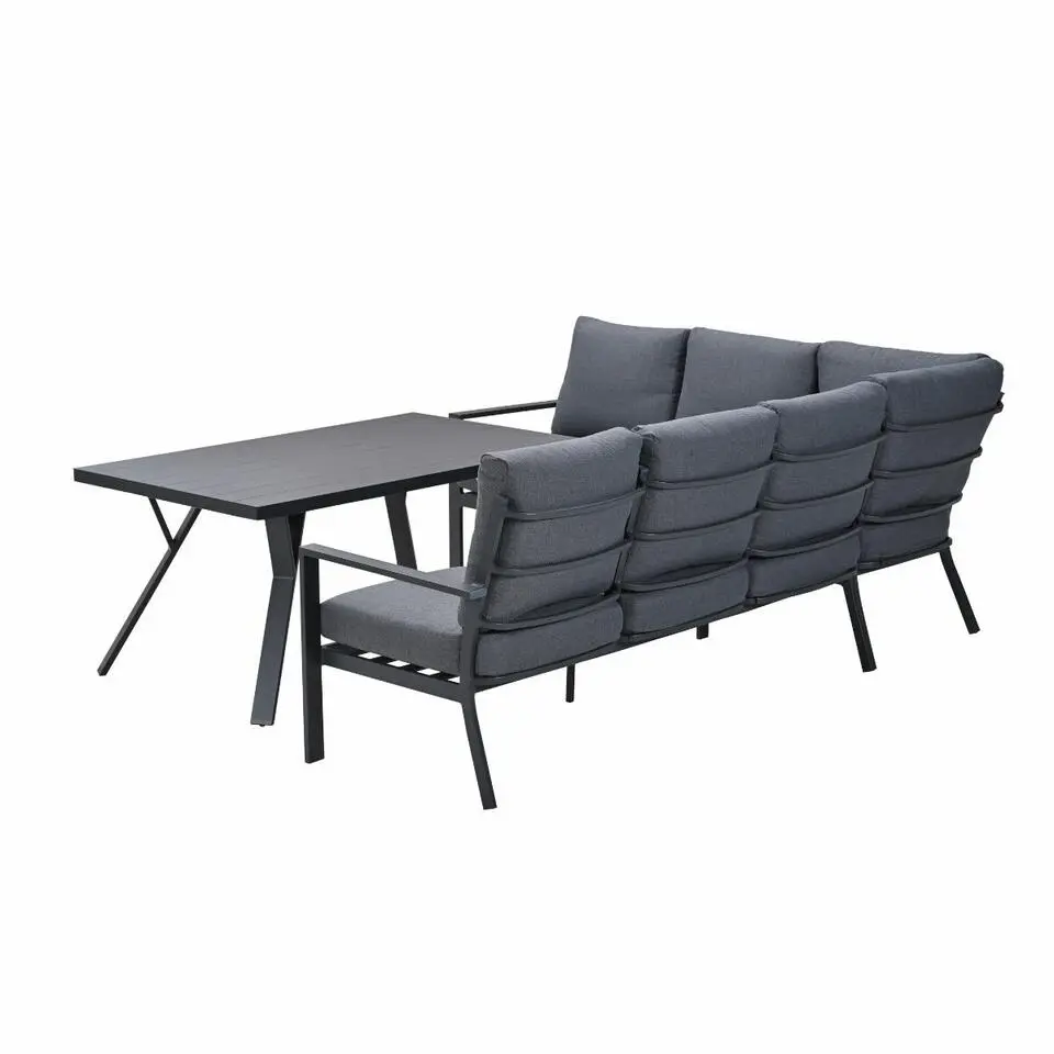 Garden Impressions Senja lounge dining set 3-delig links - mystic grey