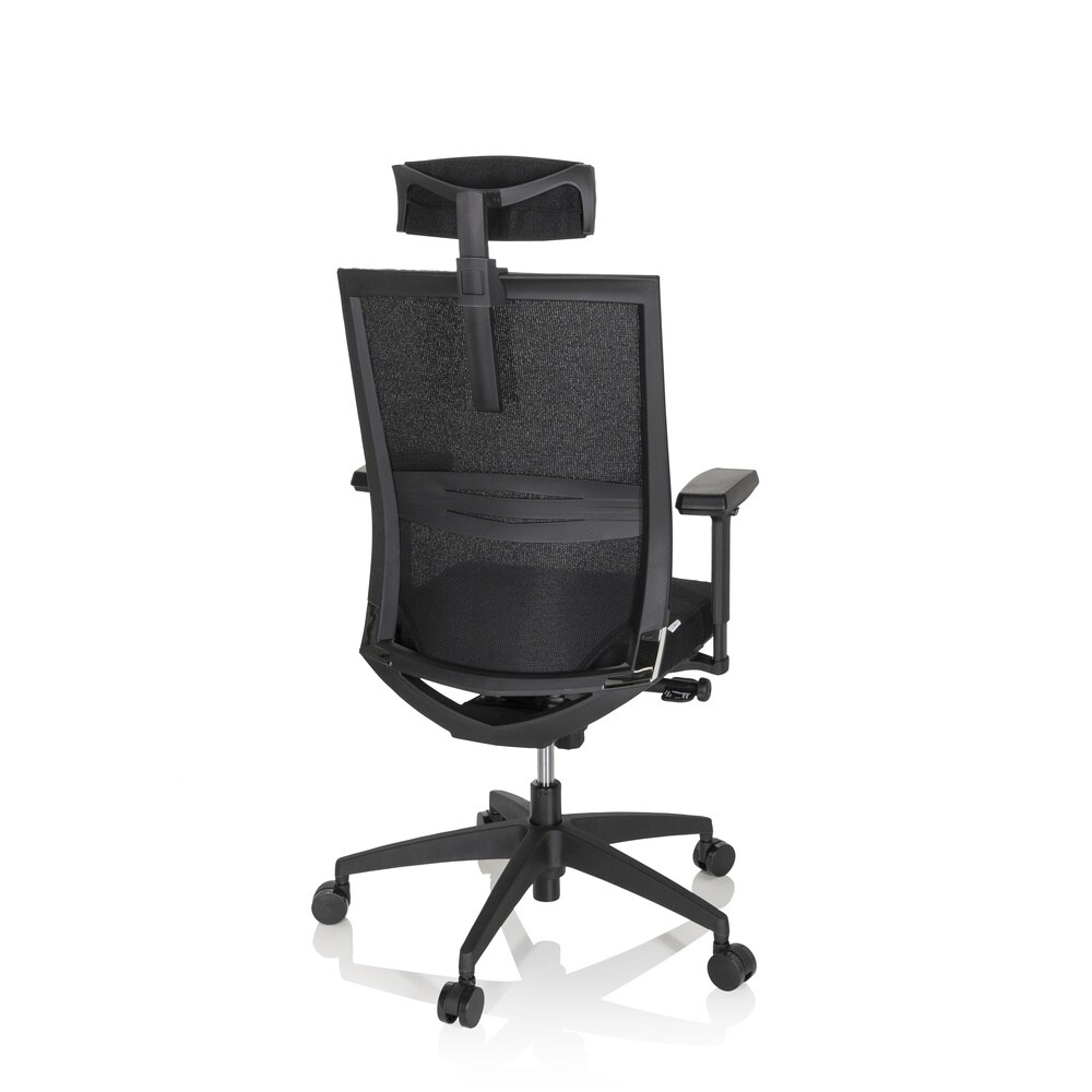 Profi Bürostuhl PORTO MAX HIGH I Stoff/Netzstoff mit Armlehnen (höhenverstellbar) hjh OFFICE