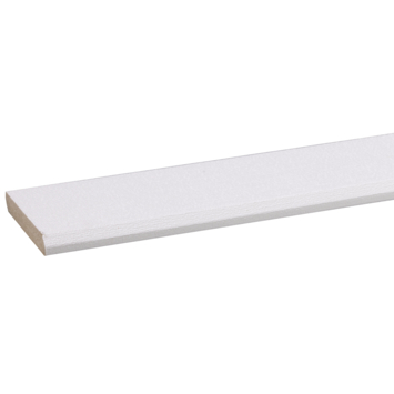 Agnes plint MDF wit linnen 8x45 mm 260 cm