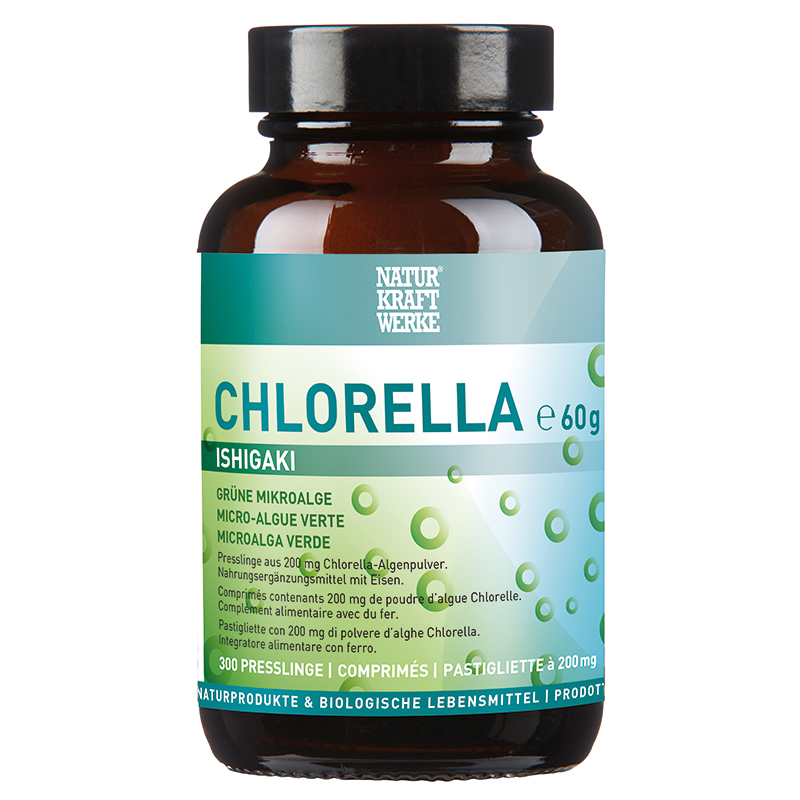 NATURKRAFTWERKE Chlorella Ishigaki Presslinge à 200mg<br>300 Stück, Tablette