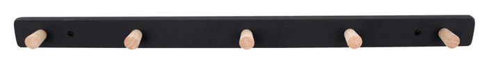 Knagerække sort/bøg 50 cm