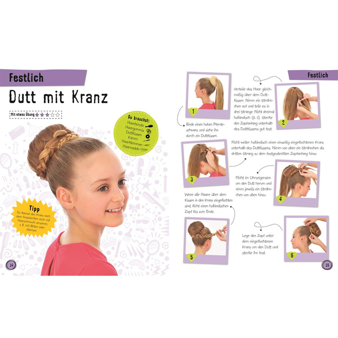Zöpfe, Knoten, Flechtfrisuren - 30 Hairstyles für Mädchen