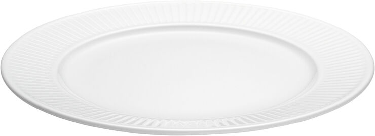 Pillivuyt Plissé tallerken flad, hvid Ø22cm Hvid