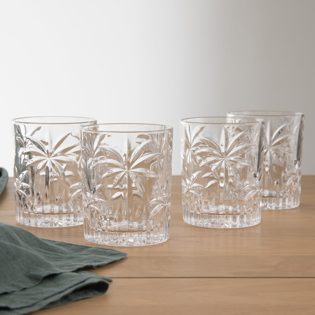 LA REDOUTE INTERIEURS<br>Conjunto de 4 copos com recortes, Palem