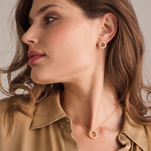 Sif Jakobs Jewellery Biella Perla Halskæde, Gold Plated