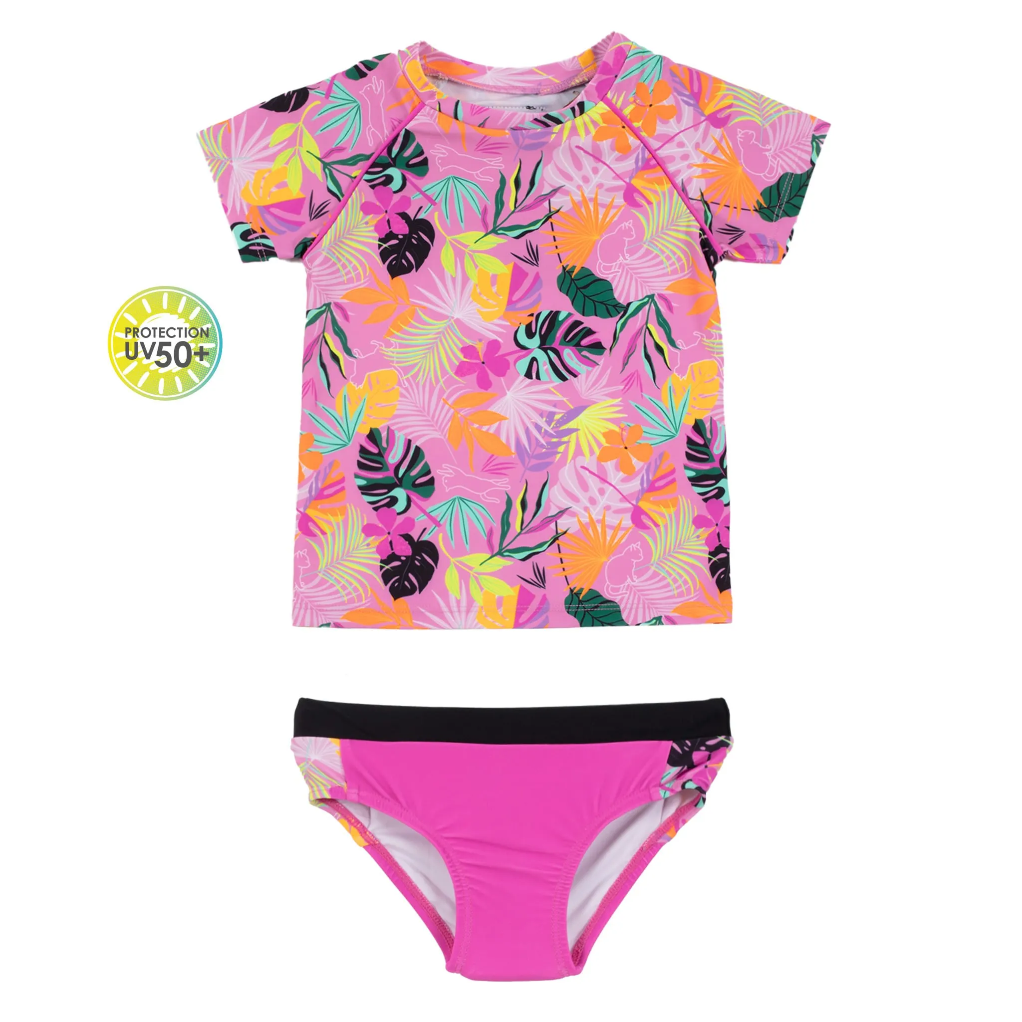 Nanö Maillot UV 2 Pièces Hibiscus 3-6ans