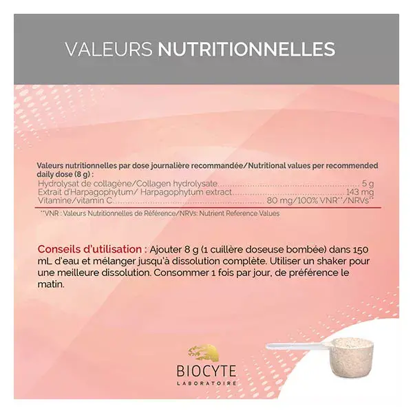 Biocyte Collagen Flex com Extrato de Harpagophytum para Mobilidade e Saúde Articular 240g