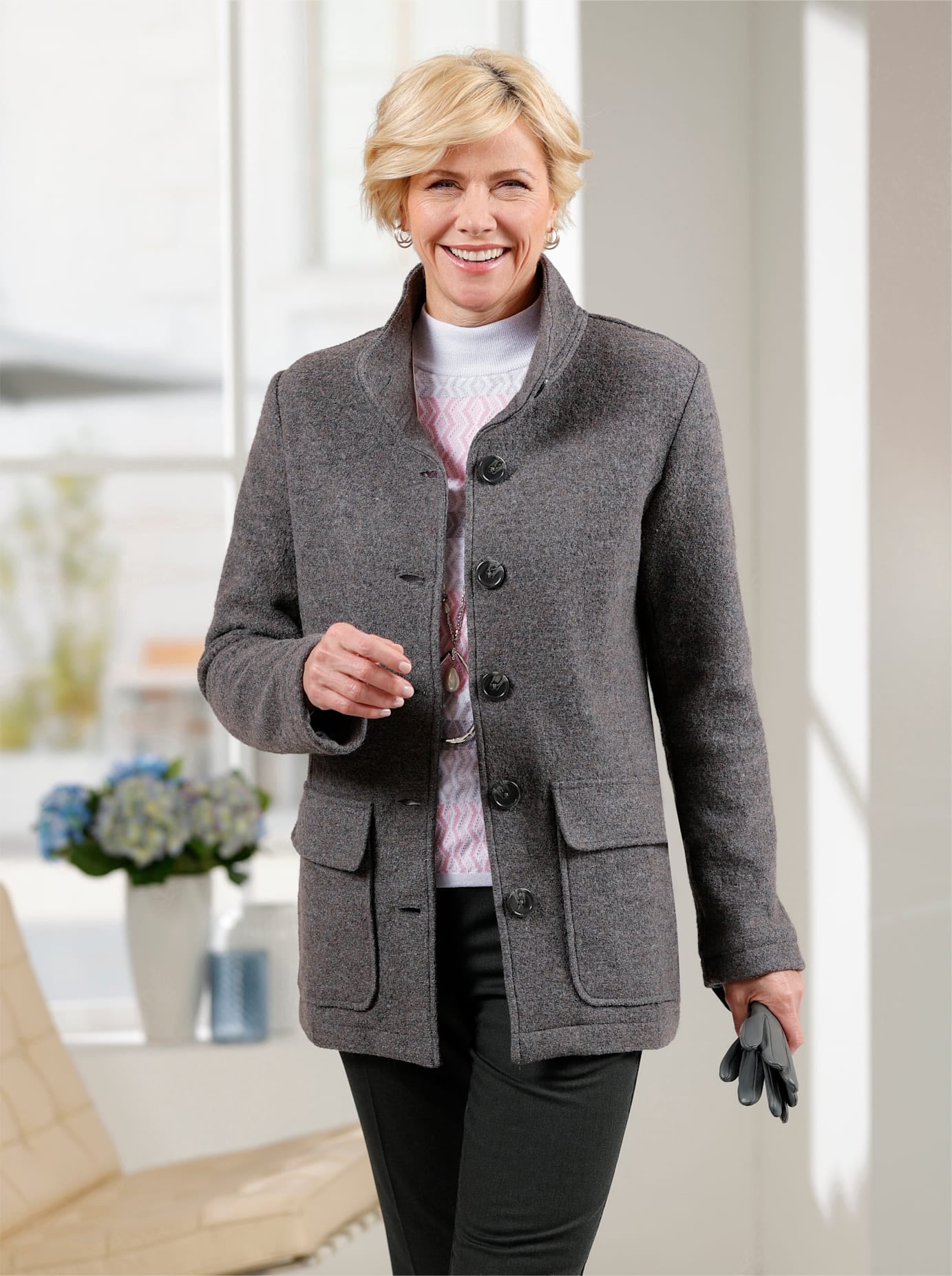 Classic Langjacke ohne Kapuze